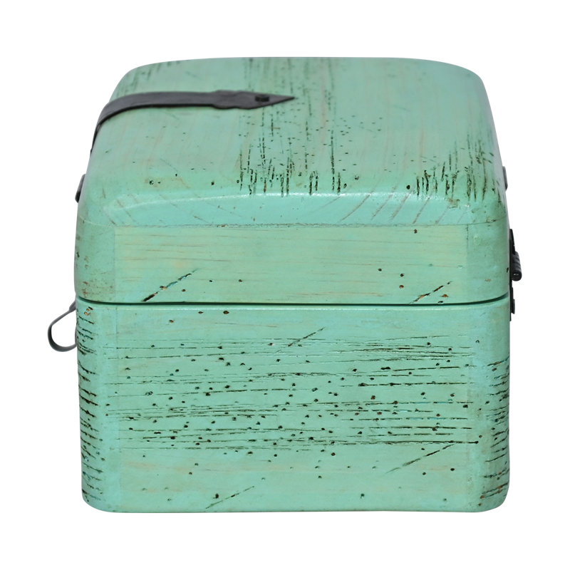Boîte à bibelots en bois couleur menthe avec clé Keepsakes Collection
