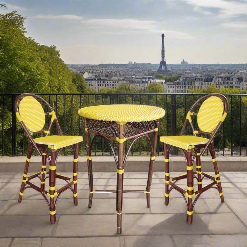 Tabouret de bar 29,5 po Minturn, Jaune