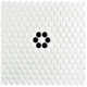 Metro Penny Metro Penny Matte White with Black Flower 9-3/4" x 11-1/2" Porcelain Mosaic Floor and Wall Tile