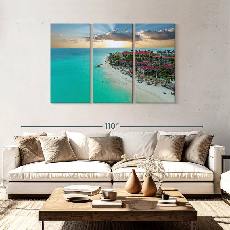Plage Gillard Aruba Manchebo, H 48 po x l 74 po