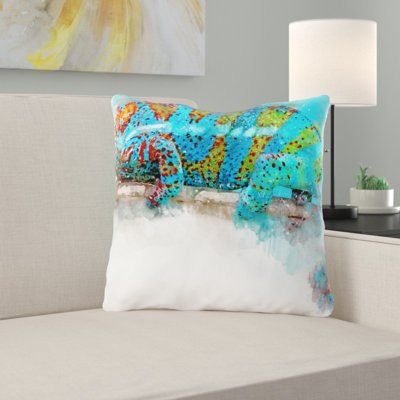 Housse et insert de coussin extérieur carré Mankato Reptile