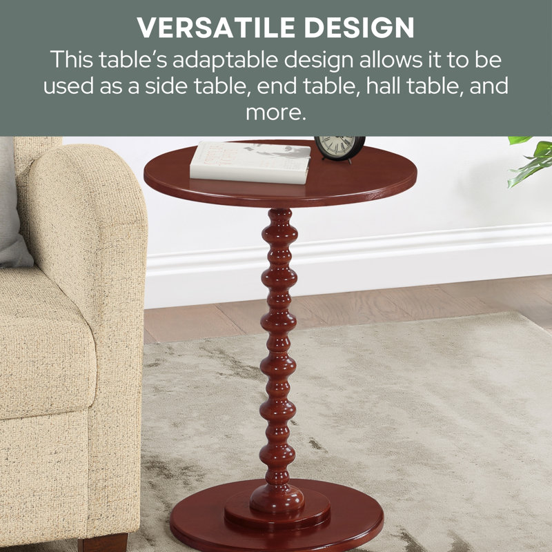 Table de bout à pied tourné Pettegrow, Acajou