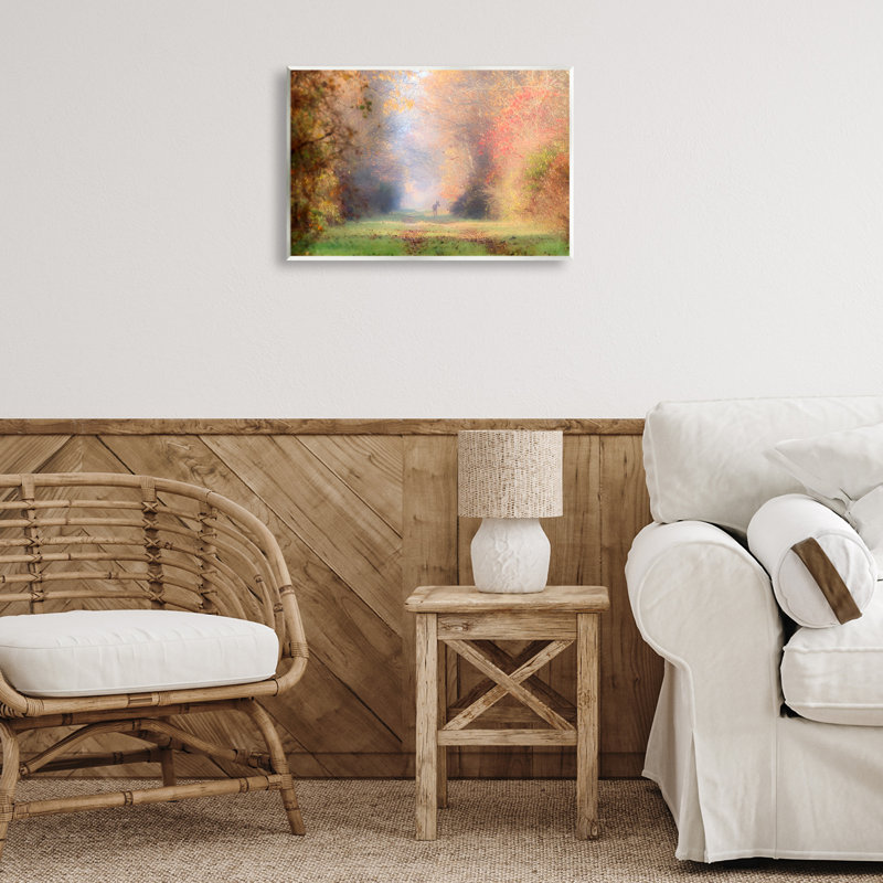 "Foggy Autumnal Forest", art mural par Carrie Ann Grippo-Pike, H 13 po x l 19 po