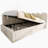 Upholstered Daybed With Storage And Metal Slatted Frame, A Multi - Functional Sofa Bed Ideal For Small Spaces And Comfortable Resting-1383993869