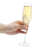 4 Piece Pearl Design Stemmed Champagne Glasses