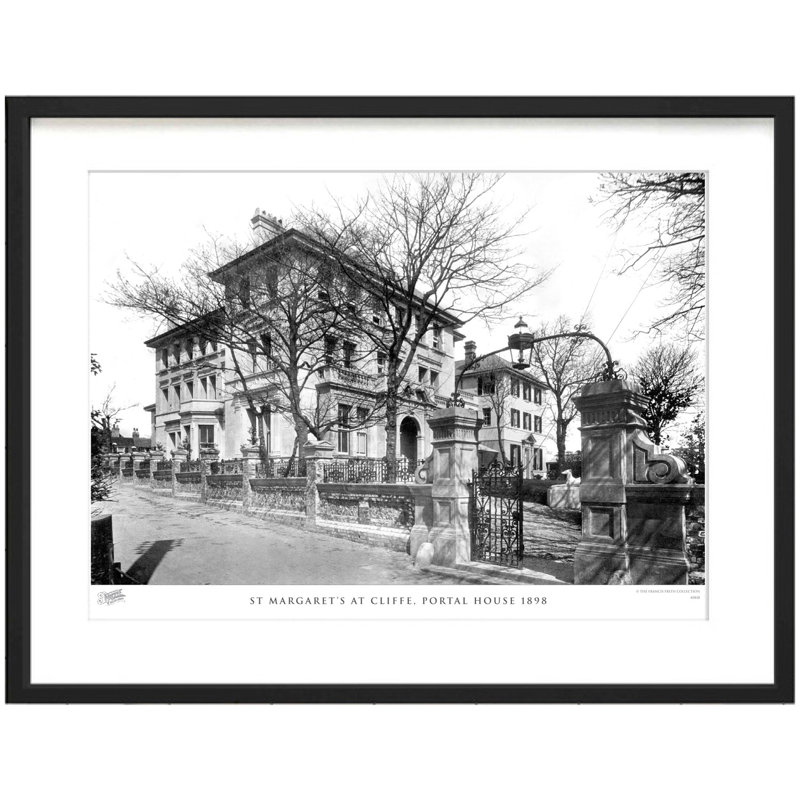 St Margaret's At Cliffe, Portal House 1898 by Francis Frith - Single Picture Frame Print, 40cm H x 50cm W x 2.3cm D