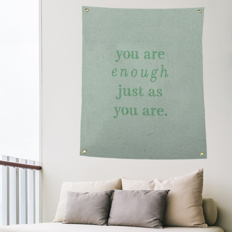 Polyester Tapestry, 80" H x 59" W, Green