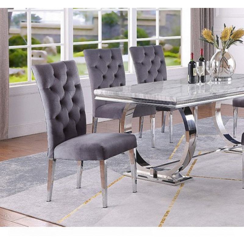 Ensemble de chaises de salle à manger, Gris