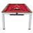 Playcraft Glacier 7' Pool Table with Dining Top and Steel Legs