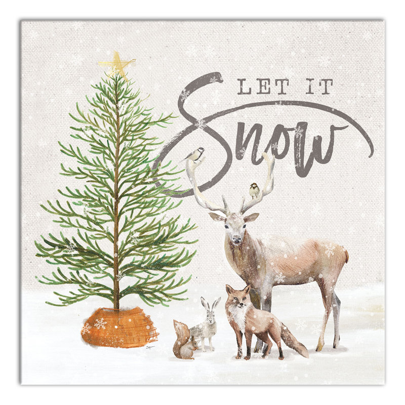 Let It Snow - on, H 12 po x l 12 po x P 1,25 po