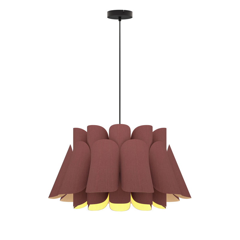 Luminaire suspendu 1 lumière Federica, Violet