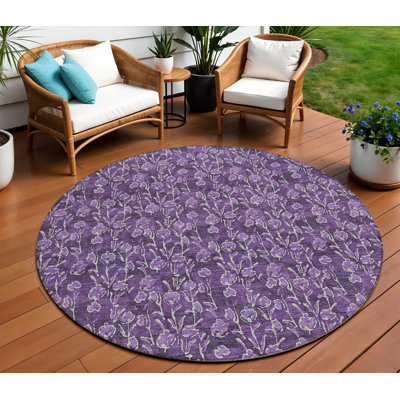 Tapis ivoire rond 8 po
