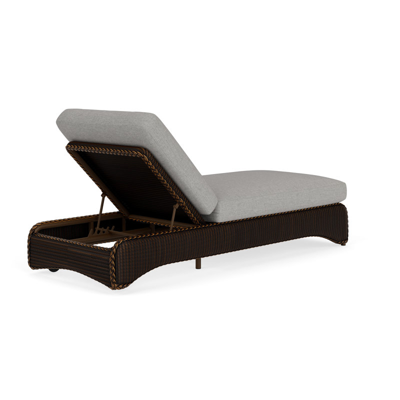 Loom Outdoor Chaise Lounge, Mink, Demo Stone