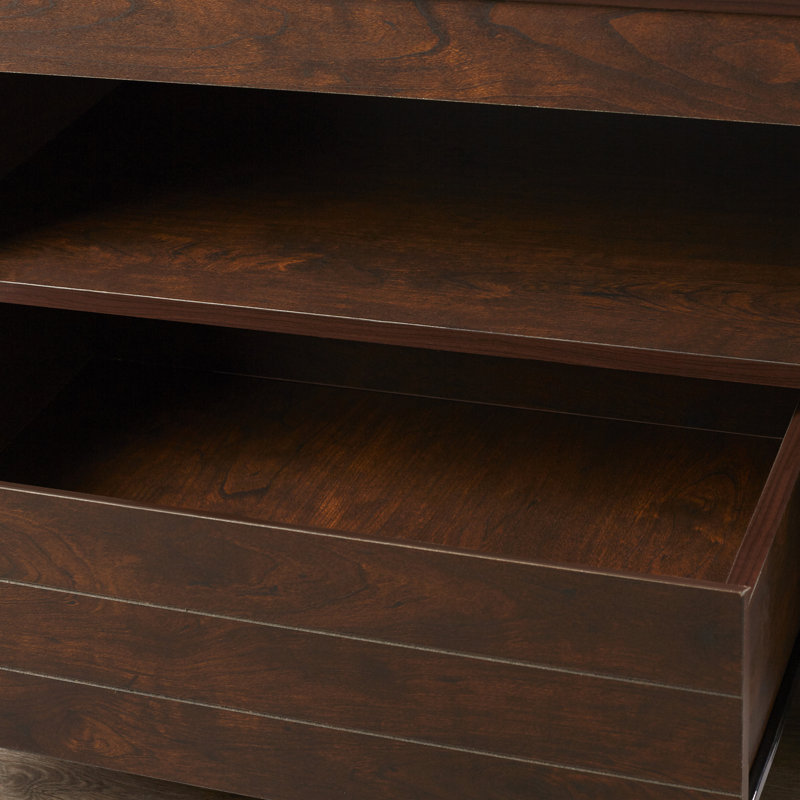 Wheel Coffee Table with Storage