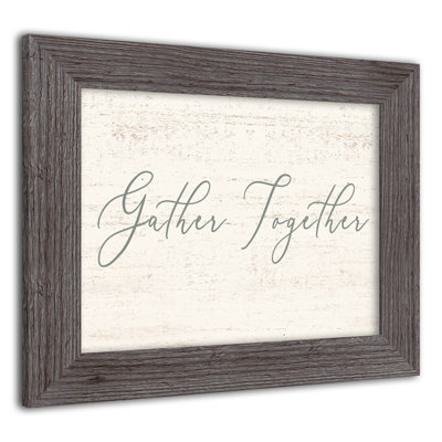 «Gather Together», reproduction encadrée