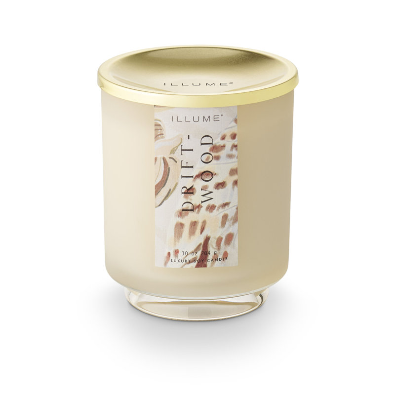 Bougie magnifique en verre flotté 284G