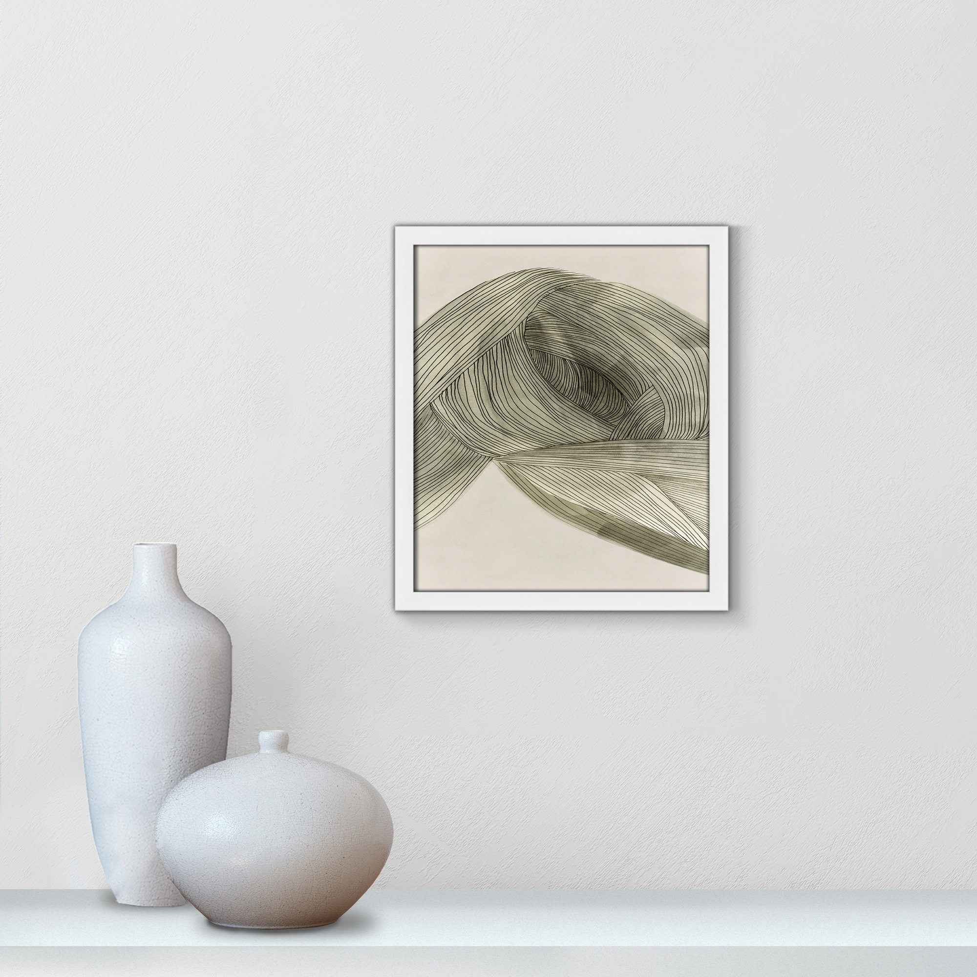 Dreaming In Pastel I, 15" H x 13" W x 0.75" D, Satin White