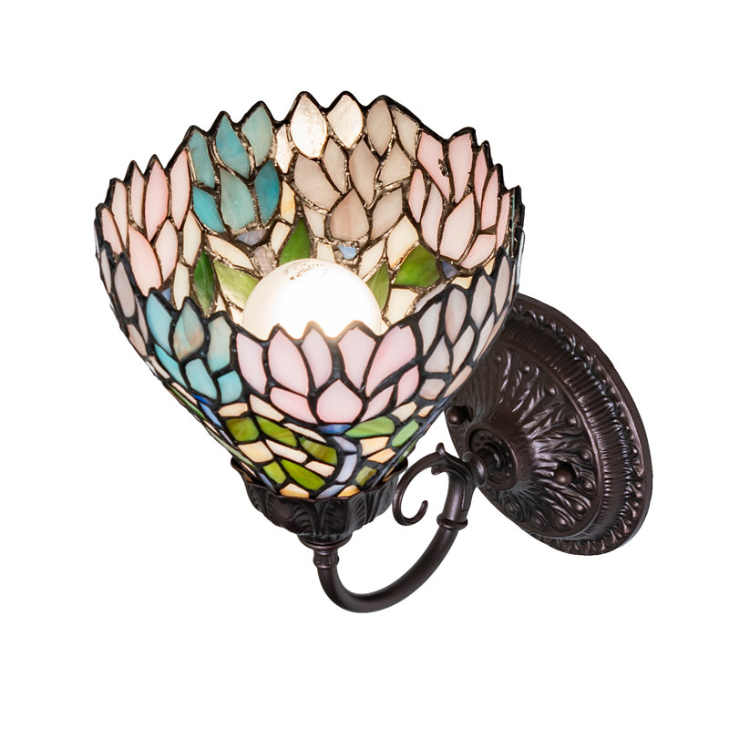 7" Wide Wisteria Wall Sconce