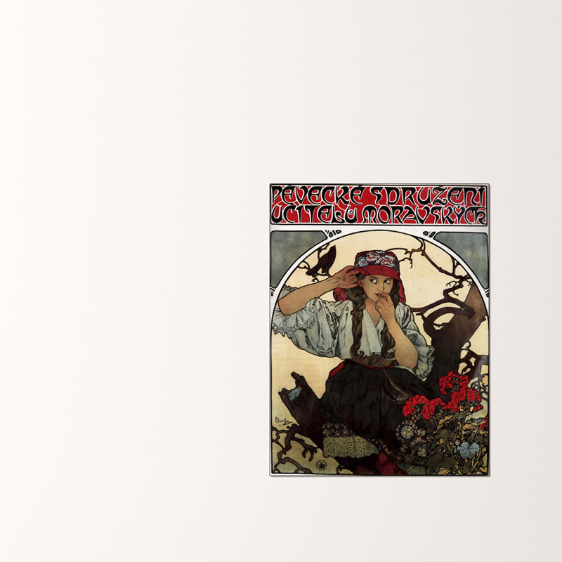 Mucha Alphonse - Wrapped Canvas Print, 80cm H x 60cm W x 1.8cm D
