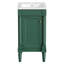 Meuble-lavabo autoportant de 18 po avec comptoir en céramique et tablette réglable-560302313