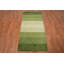 Tapis de couloir vert Gabbeh
