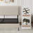 Beige King - Size Bed Frame With Bandaged Headboard Stable Platform, No Squeaking, Quick Bedroom Assembly Metal Structure, Comfortable Platform Bed, Setup