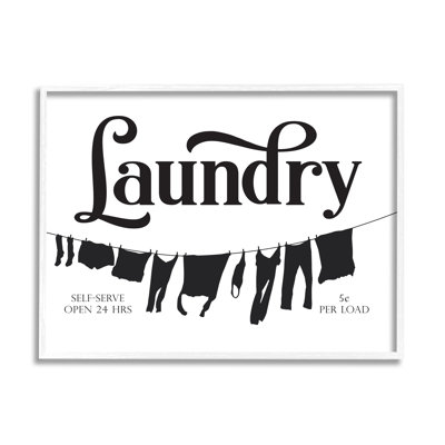 " Clothesline Laundry Room Vintage Advertisement " Graphic Art Print