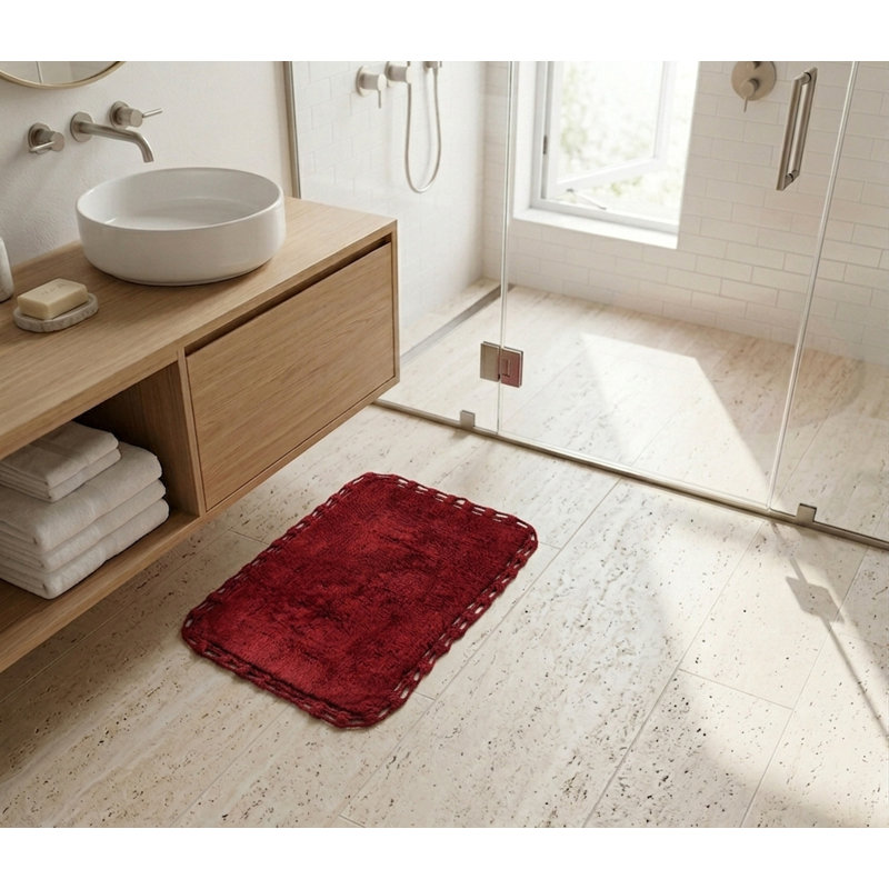 Ensemble de tapis de bain Rosellen, Rouge