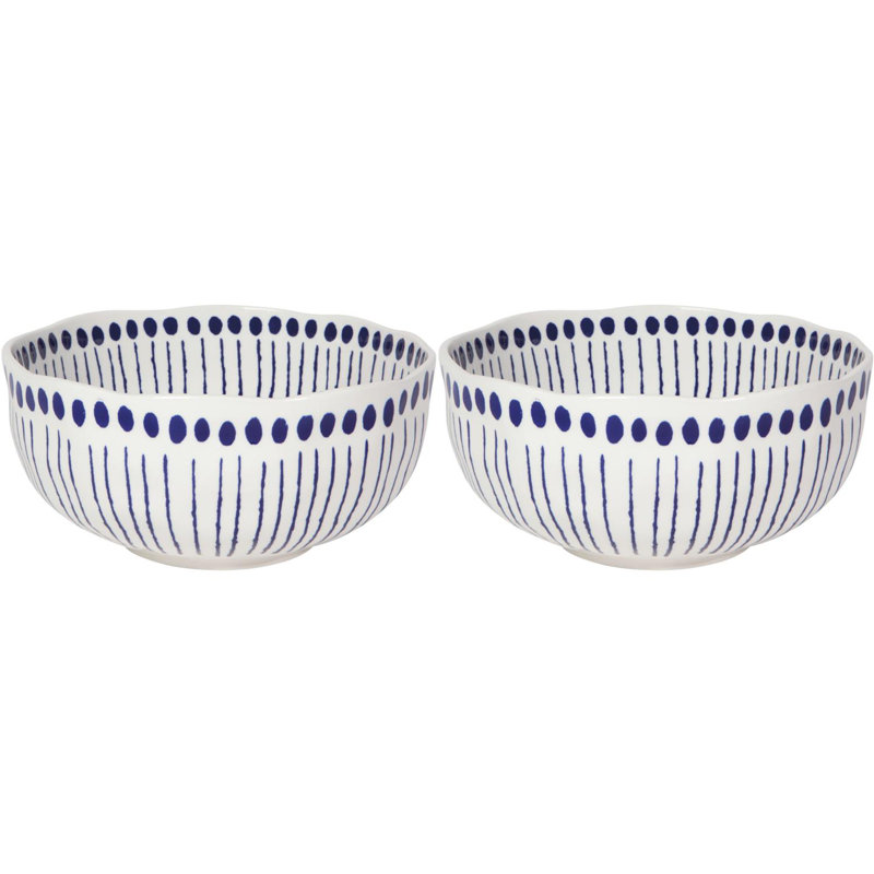 Set of 2 Sprout Stamped Mixing Bowl Medium 7.75 inch