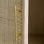 Armoire 35,2lbs en bois brun - Portes et rangement média de 15,2 po de style contemporain avec peu d'espace