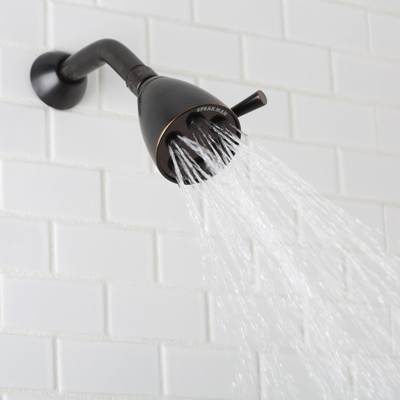 Tête de douche multifonction Icon Anystream, Bronze frotté à l'huile, 2.0 GPM