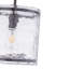 Petit luminaire suspendu en verre texturé à l'eau 1 lumière fabriqué à la main-816908673