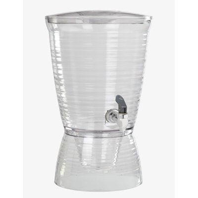 Beverage Dispenser, 2.5 Gallons, Transparent, (1 Unit)