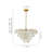 Marivelle 1-Light Dimmable Coastal Natural Capiz Shell Tiered Chandelier