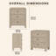 Commode 3 tiroirs 23,6 po