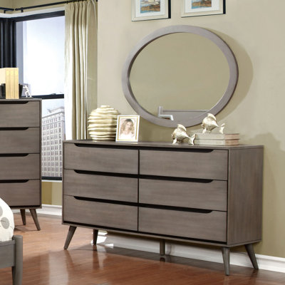Commode double 6 tiroirs avec miroir Stalter