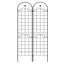4 Pack Metal Garden Trellis For Climbing Plants Outdoor 86.7'' X 19.7'' Rustproof Plant Support Rose Trellis Netting Trellis Black