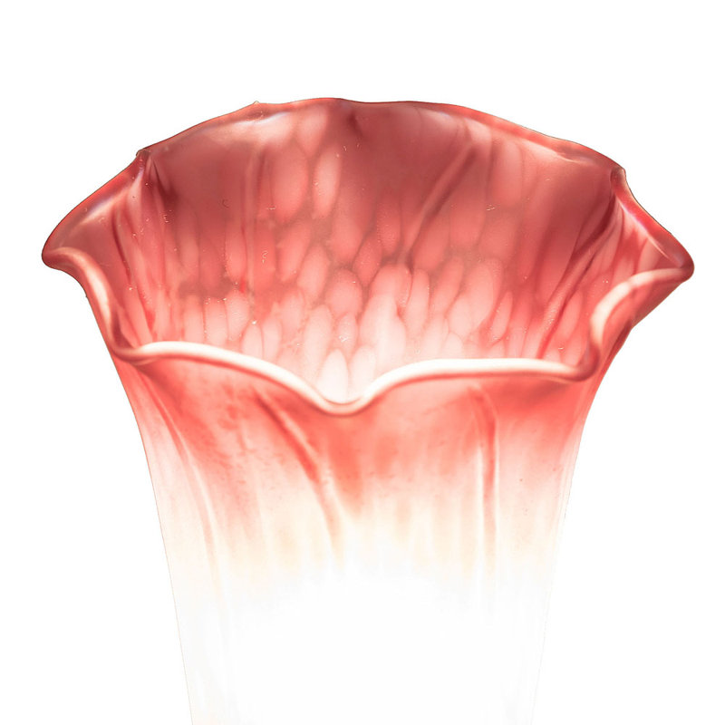 Jerin Torchiere Table Lamp, Pink/White
