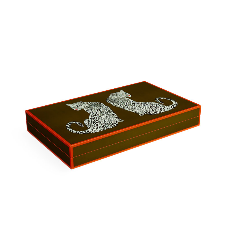 Ensemble de backgammon léopard
