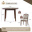 Ensemble de table de salle à manger 3 pièces pour 2 personnes, 1 table de salle à manger pliante en bois, 2 chaises rembourrées à support ergonomique-49811769