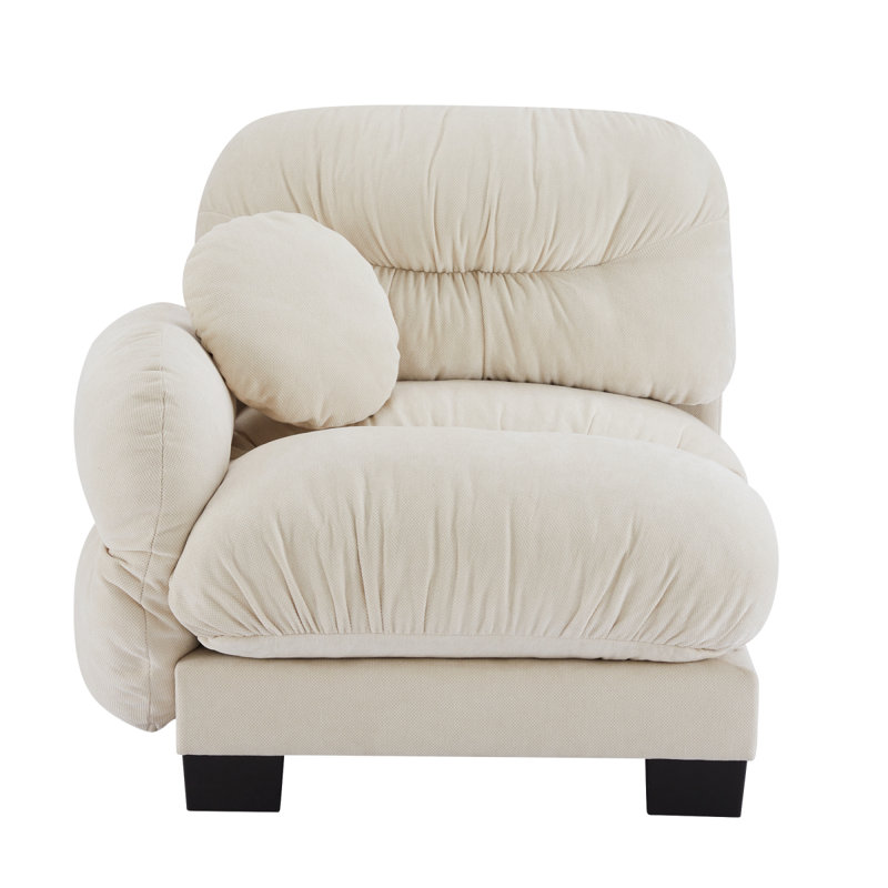 Flora Sofa LSF Chenille -Beige, Beige