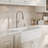 Karran 33" Single Bowl Panel Front Farmhouse Fireclay Kitchen Sink with Reversible Apron-102676106