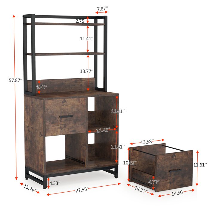 17 Stories Firyuza 27.55'' Wide 2 - Drawer Filing Storage Cabinet ...