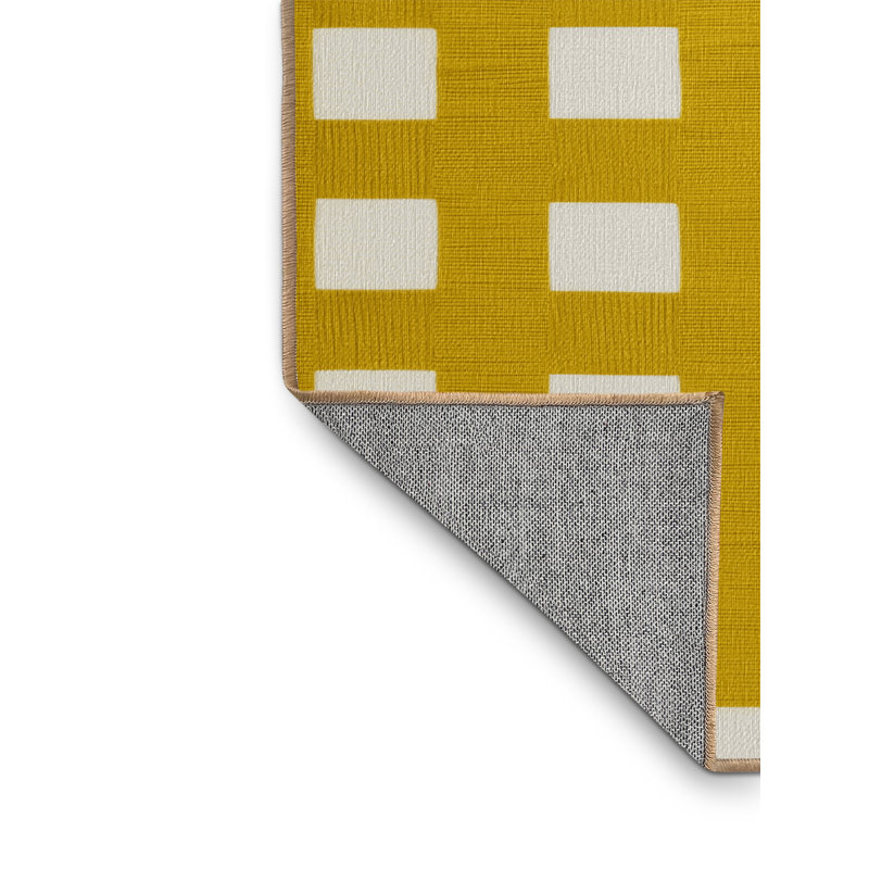 Tapis botanique brun lavable à la machine, Rond 3 pi