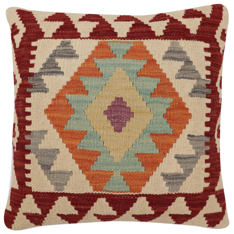 Housse et insert de coussin carré 100% laine 