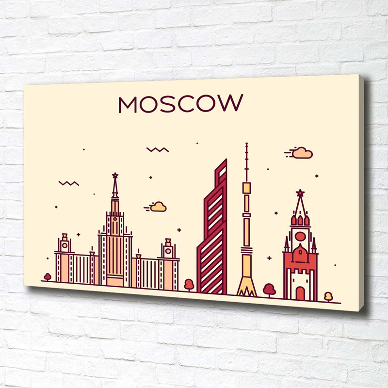 Moscow Buildings - Wrapped Canvas Print
