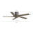 5 Solid Wood Blades Indoor Flush Mount Ceiling Fan With Remote-637830379-668650131-637830376