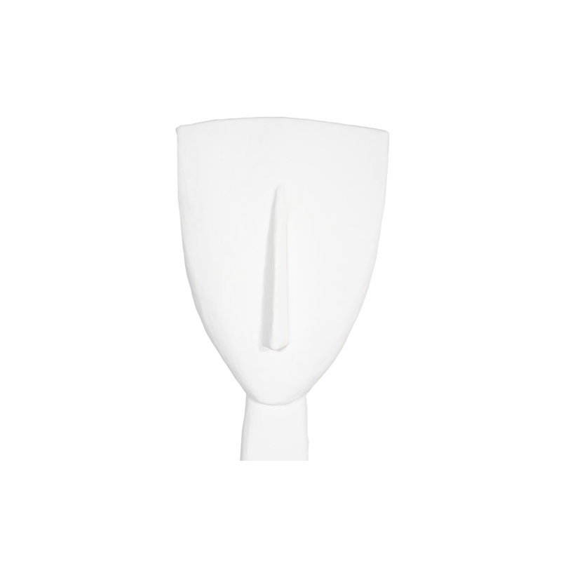 Cycladic Head Sculpture, Classic, White, 53" H x 26" W x 15" D
