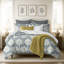 Ensemble de couvre-lit et de 2 taies décoratives en ardoise Grantham-120831794