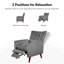 Fauteuil inclinable Amaurie Tacho avec dossier capitonné-1226636067